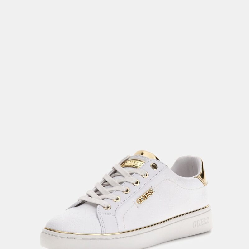 Guess Sneaker Beckie 4G logo impresso FL5BEKFAL12 Bianco