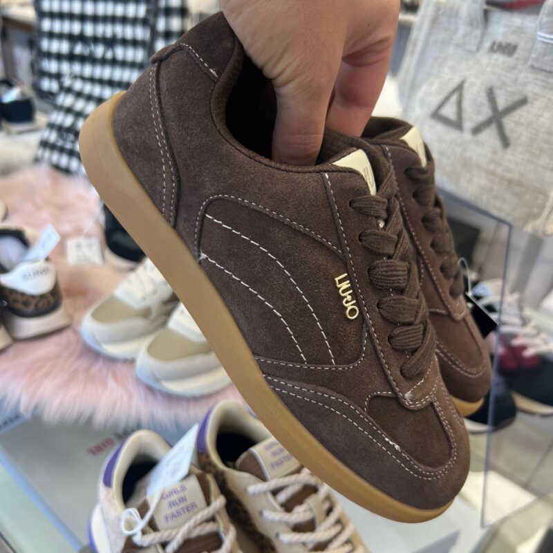 Liu Jo CONNOR 01 - SNEAKER COW SUEDE EBANO