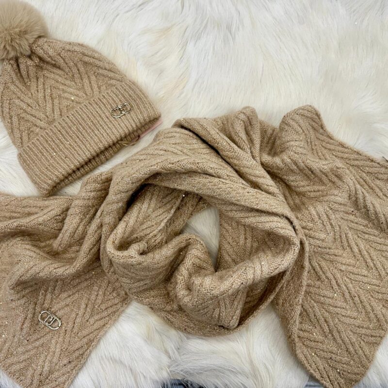 Liu Jo beanie filo paillette BERRETTO naturale