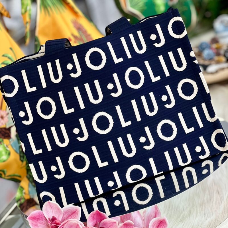 liujo tote knitted logo