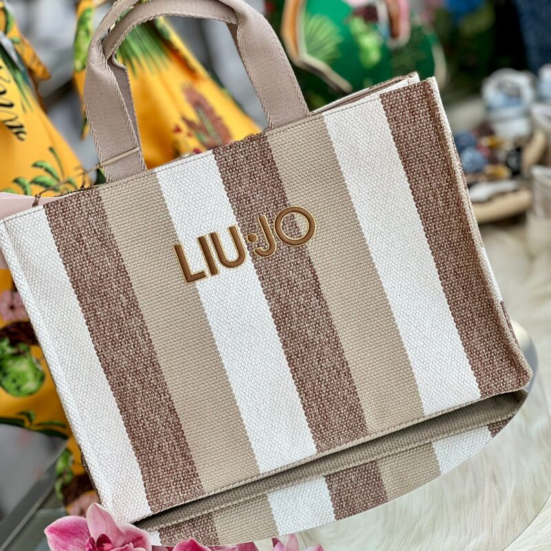 liujo tote striped canvia