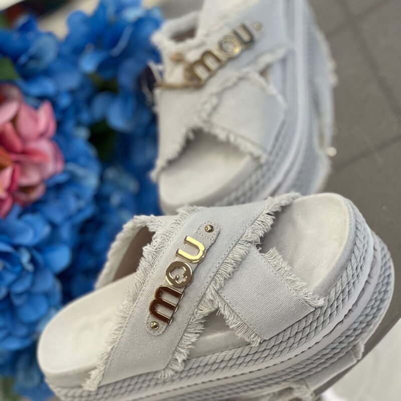 Mou Criss-cross rope sandal rcanv