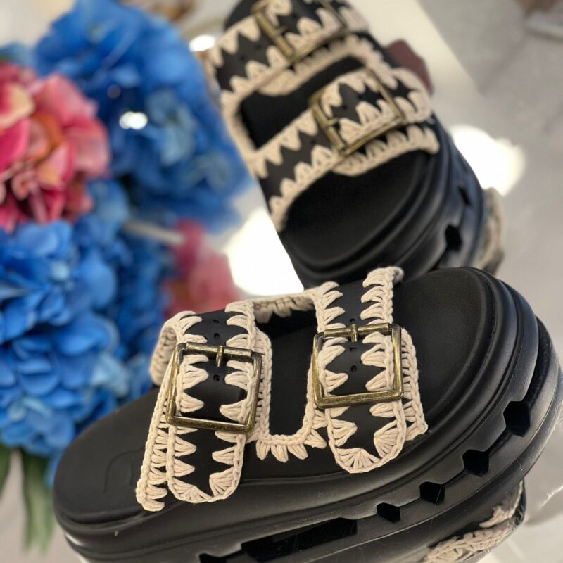 Mou Eva one -piece slide two-bucke