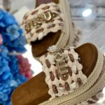 Mou Monoband rope sandal fringes