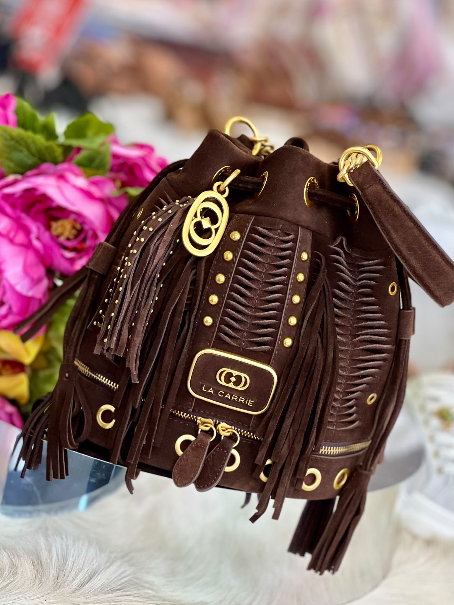 La Carrie apallosa bucket suede