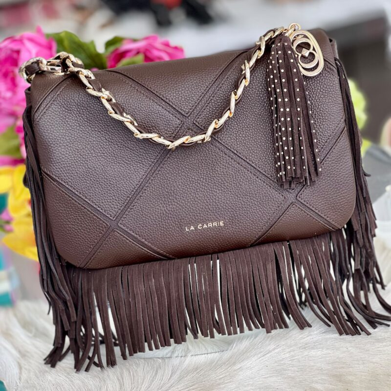 La Carrie isabel with fringes big shoulder bag