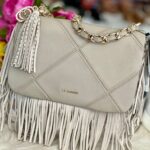 La Carrie isabel with fringes big shoulder bag