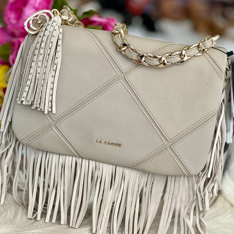 La Carrie isabel with fringes big shoulder bag